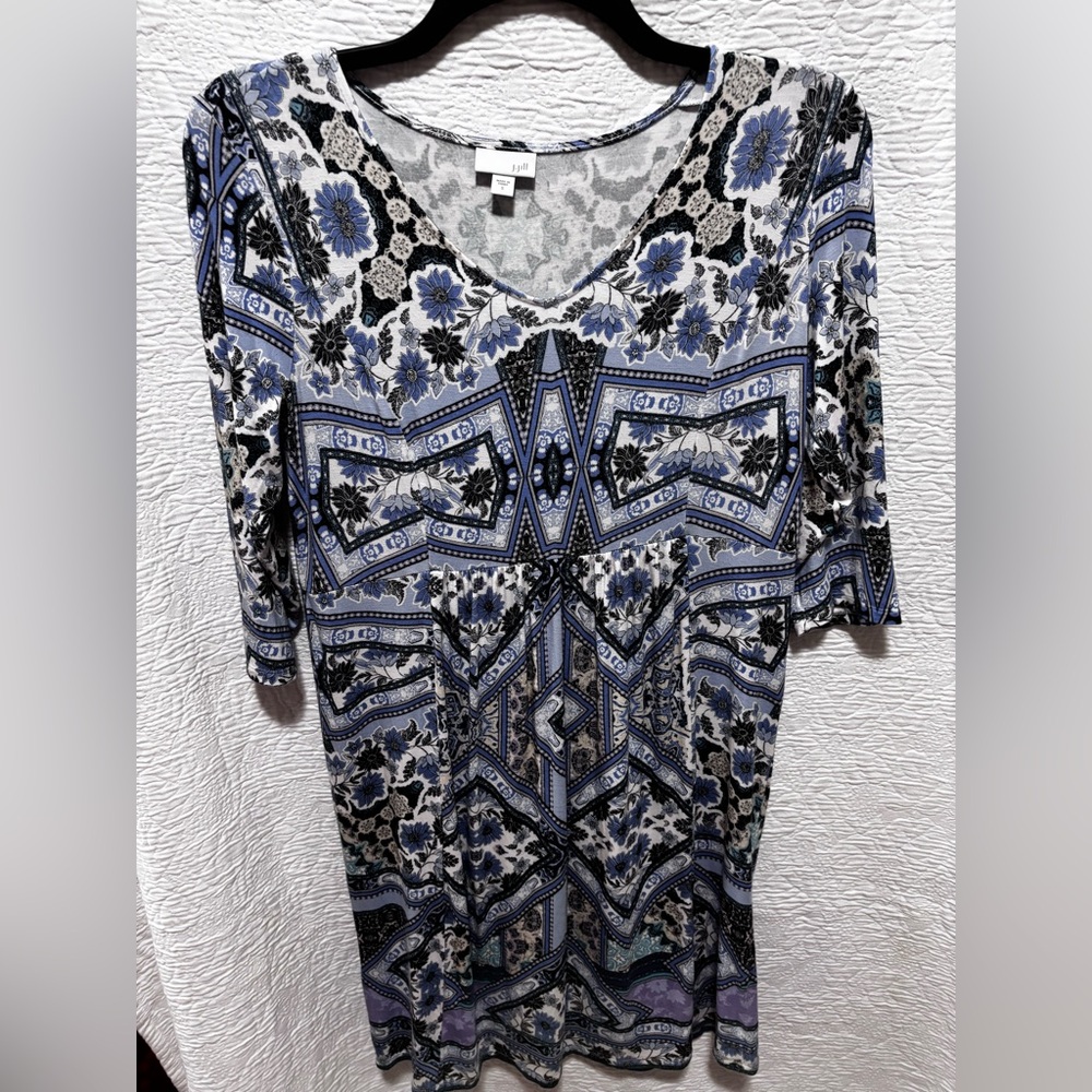 J Jill stretchy dress with 3/4 sleeves